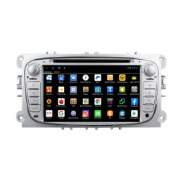 Штатная магнитола VGA 4G/LTE для Ford Focus 2 / Mondeo / Galaxy / C-Max / S-Max c DVD (универсальная) серая на Android 13.0 (VGA148XHDDVDg)