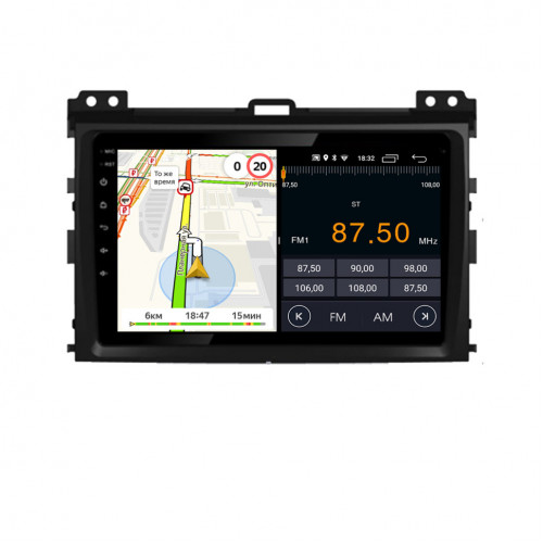 Штатная магнитола VGA для Toyota Land Cruiser Prado 120 (2002-2009) на Android 13.0 (VGA456FHD)