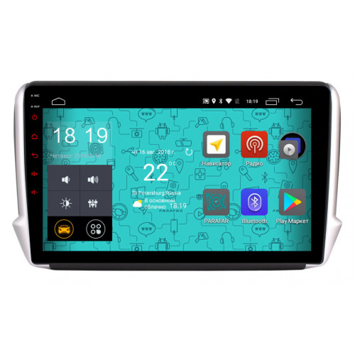 Штатная магнитола VGA для Peugeot 2008 (2008-2019) на Android 10.0 (VGA892Lite)