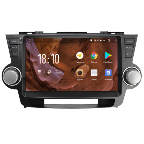 Штатная магнитола VGA для Toyota Highlander (2007-2013) на Android 8.1 (VGA035T3LTK)