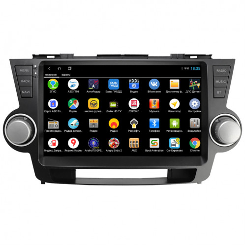 Штатная магнитола VGA для Toyota Highlander (2007-2013) на Android 13.0 (VGA035T3XHD)