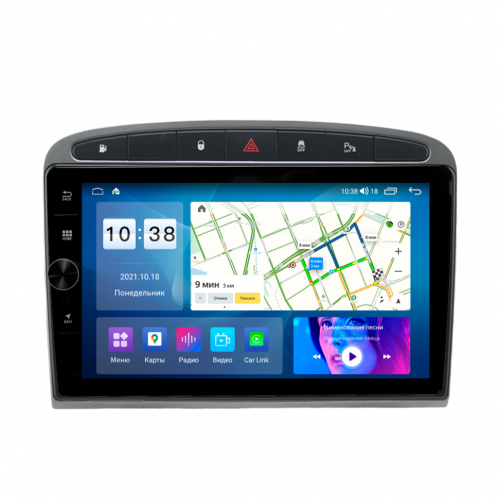 Штатная магнитола VGA для Peugeot 308 и 408 2010-2017 черная на Android 13.0 (VGA081FHDAV-B)