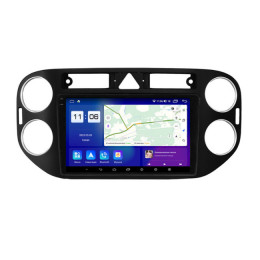 Магнитола для Volkswagen Tiguan 2007-2018 цвет Черный VGA на Андроид 13.0 VGA488T1LUX1U2K