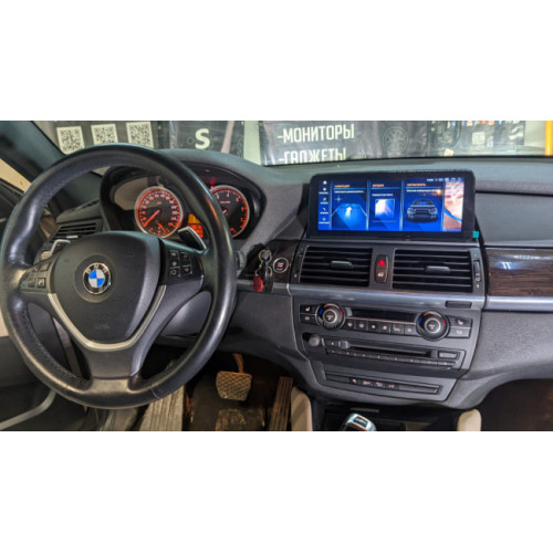 Магнитола для BMW X5/X6 серия кузов E70/E71 2010-2013 CIC с IPS матрицей 10.25"  1920*720 VGA на Андроид 13.0 VGA5225a138/128