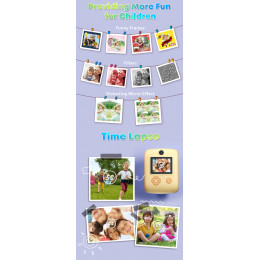 Детский Фотоаппарат моментальной печати VGA VGAPHM1Orange