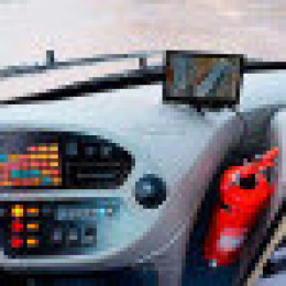 Система кругового обзора сПАРК BDVR-360-4 для автобусов и грузовиков, Bird view с функцией записи